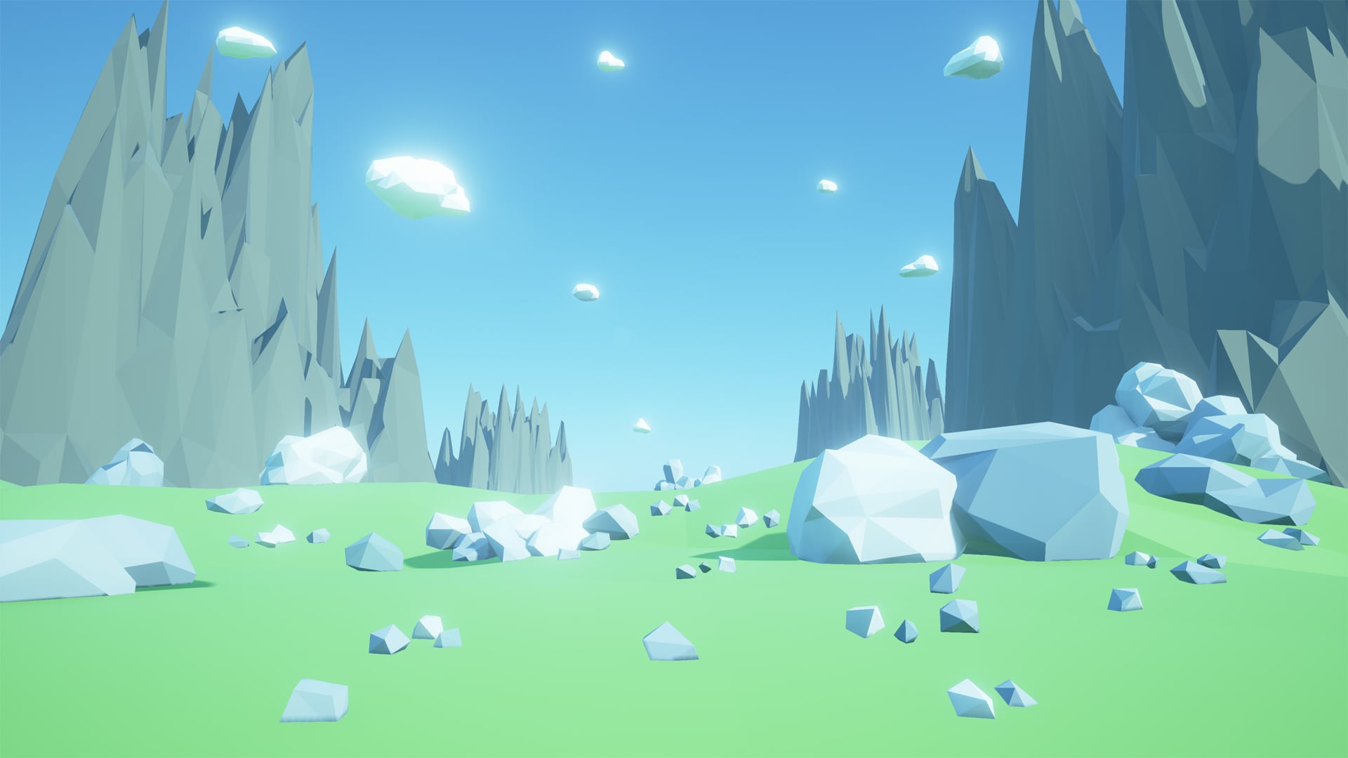 3D Low Poly Rocks